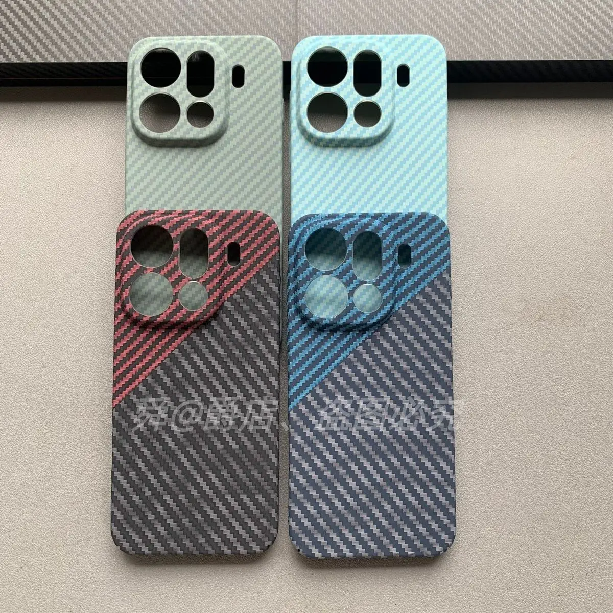 Carbon Fibre Slim Protective Hard Back Cover Case համար Smartphone