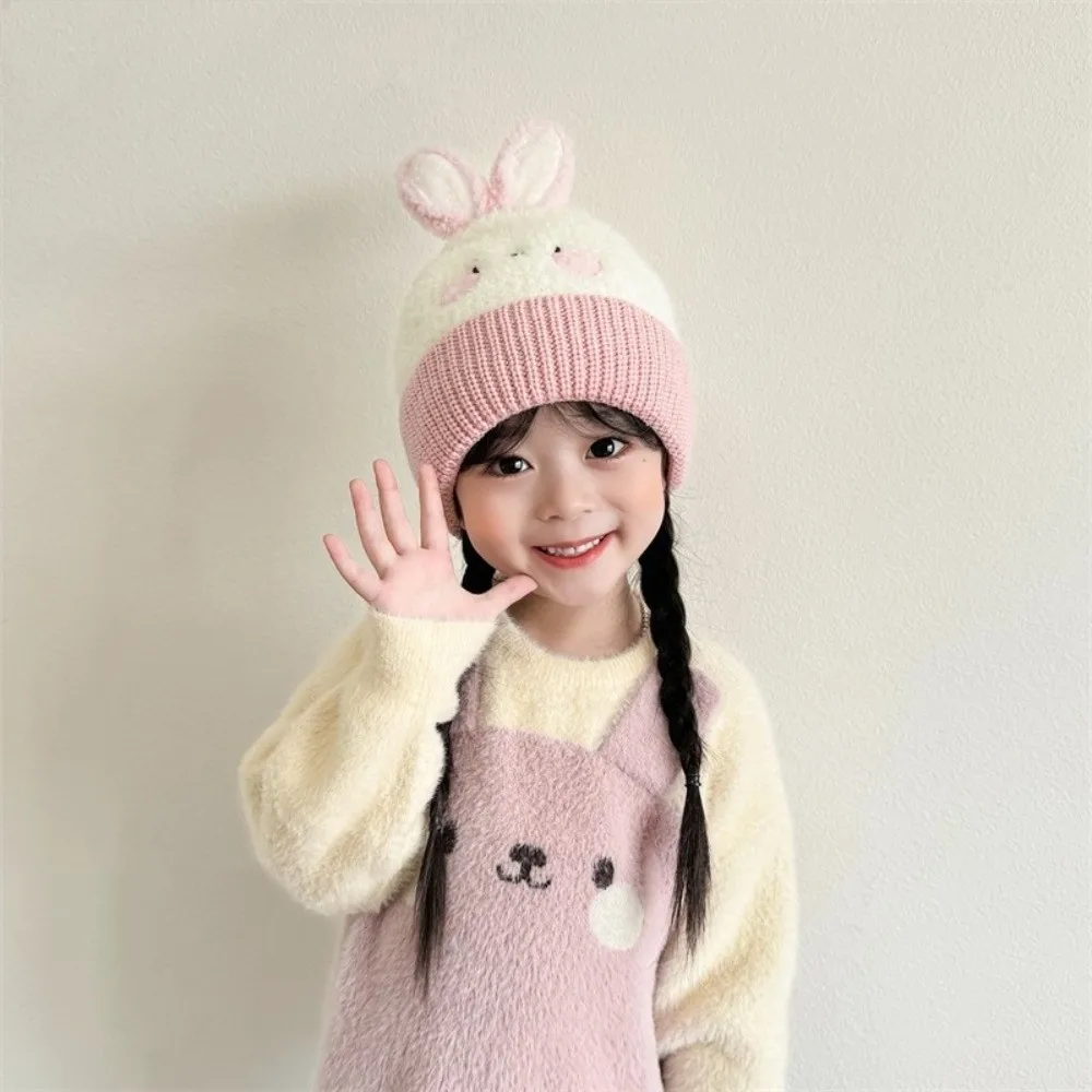 Winter Warm Knitted Polyester Hat for Kids