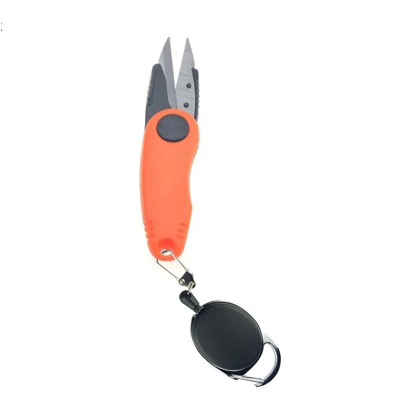 

Quick Knot Tool Shrimp Shape Foldable Fishing Scissors Orange Green Telescopic Rope Kit Fishing Line Cutter Clipper Nipper