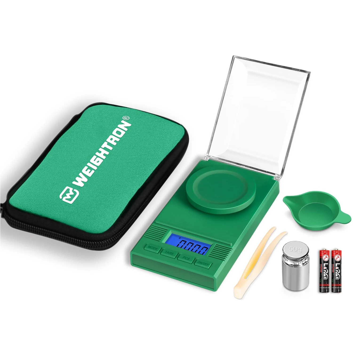 Milligram Scale 50g/ 0.001g Portable mg Scale with LCD Backlit Tare Digital Jewelry Scale Microgram Reloading portable scale jewelry scale digital scale