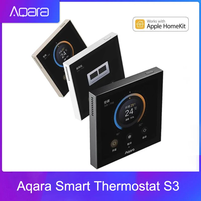Aqara Smart Thermostat S3 Touch Screen 3.95 Panel Voice / Remote