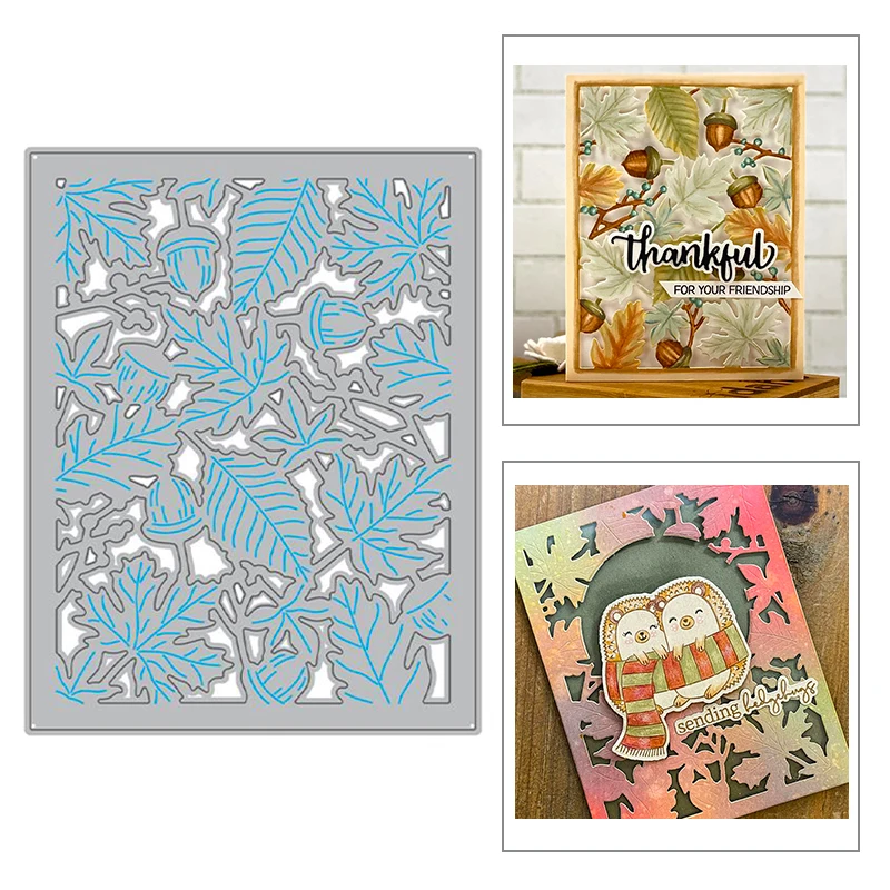 2021 Nuovo Rettangolo Autunno Brillantezza A2 Piastra Di Copertura Metallo Taglio Muore Per Artigianato Fai Da Te Fare Biglietto Di Auguri Scrapbookin