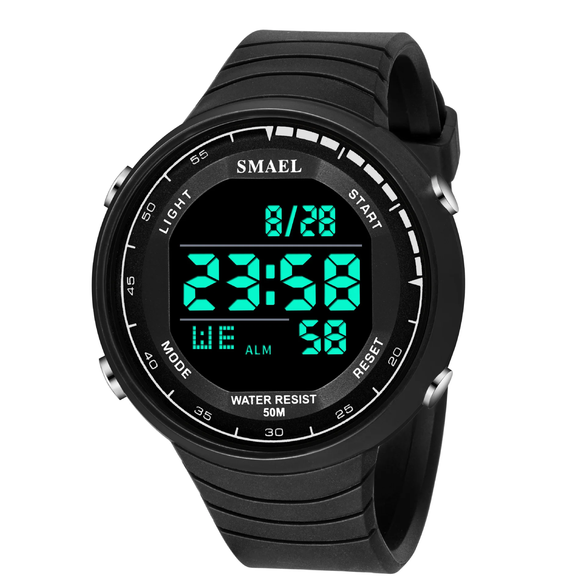 

SMAEL Men Sport Digital Wristwatch Day Date Waterproof Army Wrist Watch for Male Clock Fashion Casual Electronic LED Watches