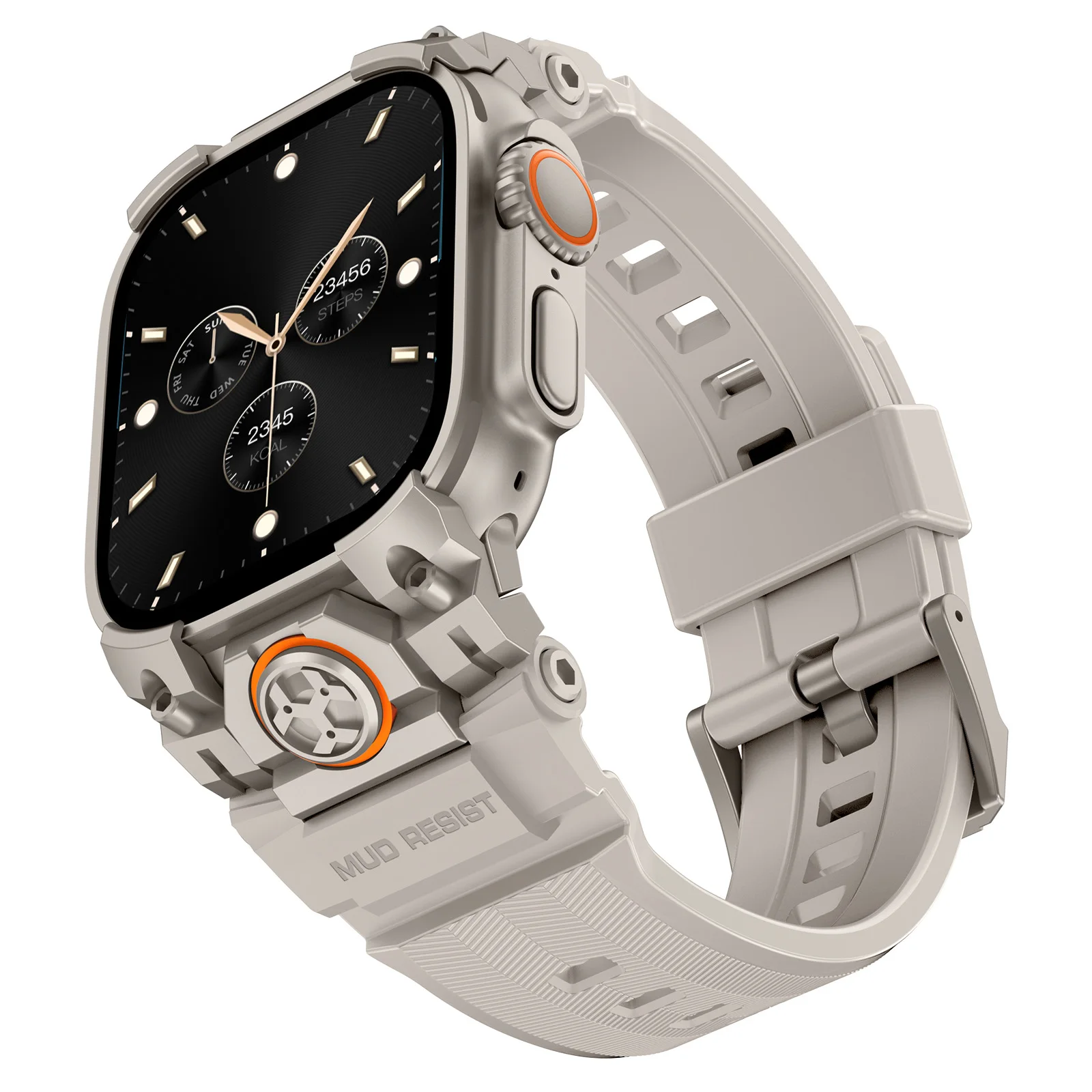 Deluxe Silicone Loop Bracelet with Metal Connector
