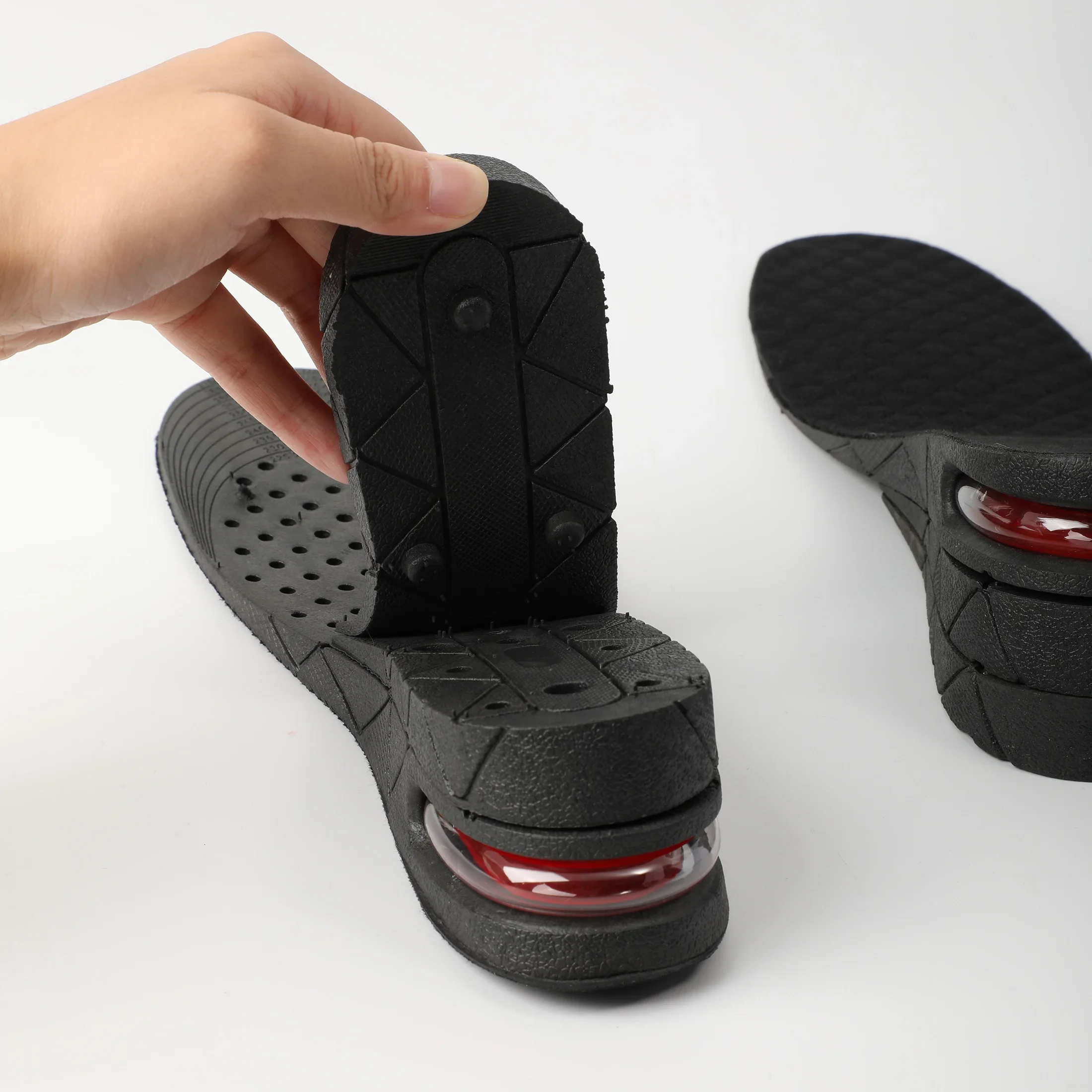 PVC Insole Adjustable Height Black