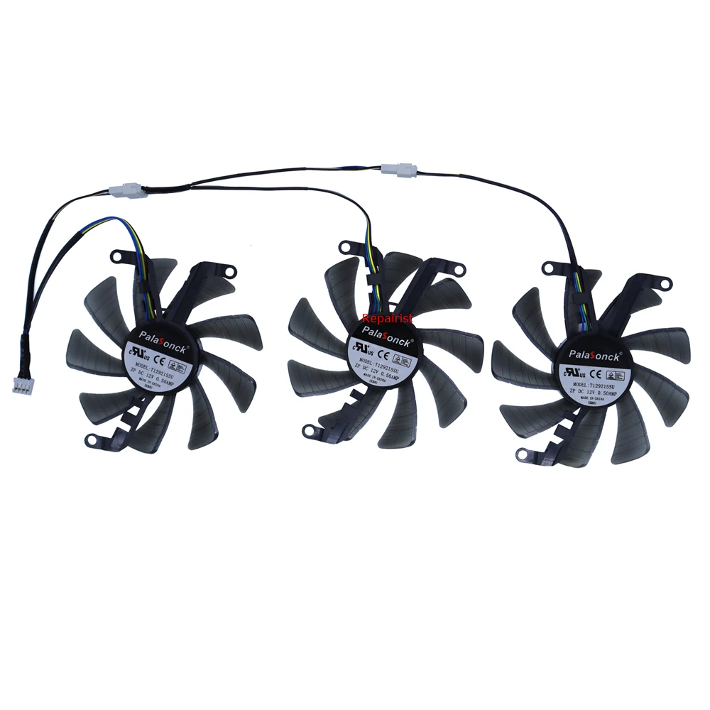 Ventilador de Placa de Vídeo para Mineração Profissional Placas Gráficas Refrigerador Refrigerador para Jieshuo Cmp 90hx Mineiro 10gb Pcs Conjunto T129215su - Imagem 5