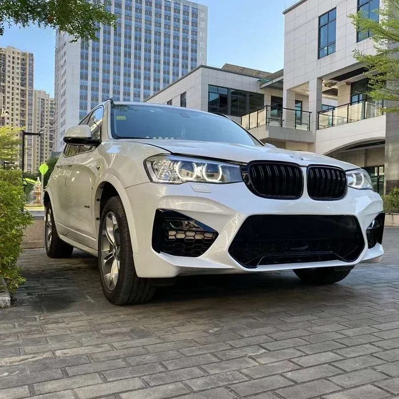 Hot selling PU Material Car Bumpers Front Bumper For X3 X4 F25 F26 2014- Upgrade X3M X4M Car Bodykitcustom
