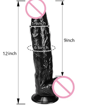 Giant Flesh Dildo Thick Huge Dildo Extreme Big Realistic Dildo Suction Cup Sex Product for Women (31CM ) 5