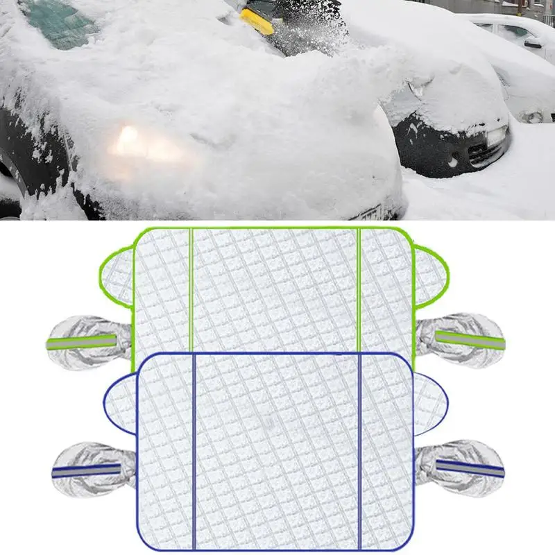 

Windshield Snow Cover Anti Frost Windshield Cover With With 5 Magnets Waterproof Front Windshield Cover With Rearview Mirror