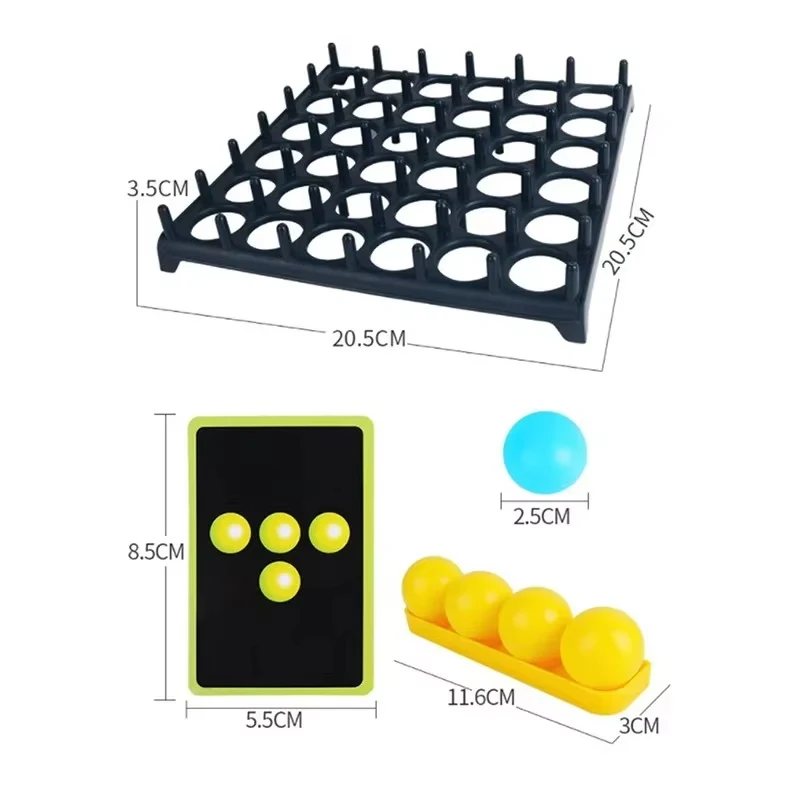 Bounce Ball Game Jumping Ball Board Table Game Interaction Family Party Desktop Bouncing Funny Toy Kit for Children Adults 6