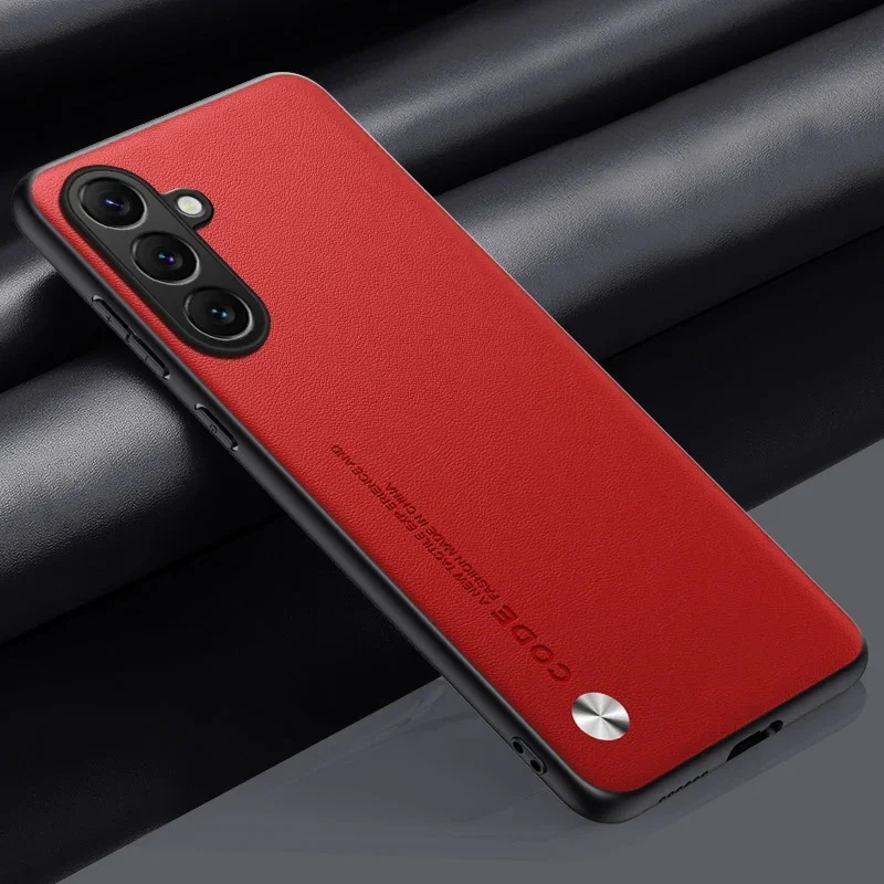 Matte PU Leather Phone Case with Soft Frame Protection