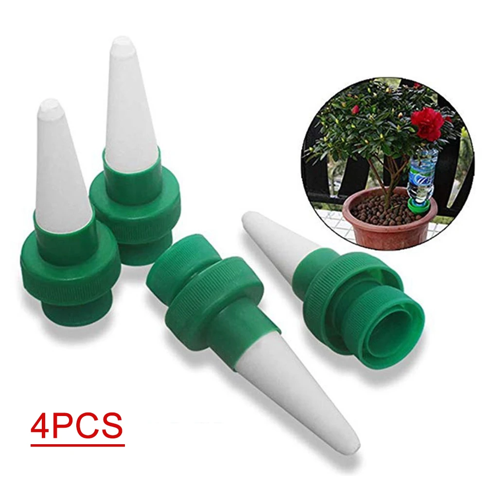 Plant Watering Devices Automatic Irrigation Self Watering Spikes Garden Stakes for Potted Plants 4pcs plants irrigation kits,plant waterer,drip irrigation spike