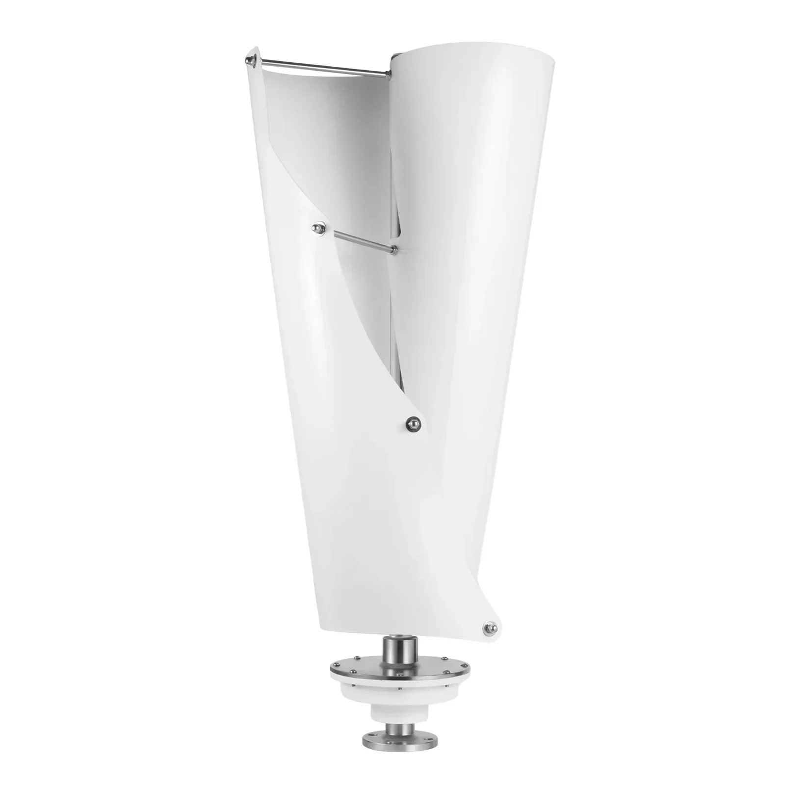 Modern Streamlined Design White 400W Wind Turbine 12V Efficient Power Generation Pure Copper Motor