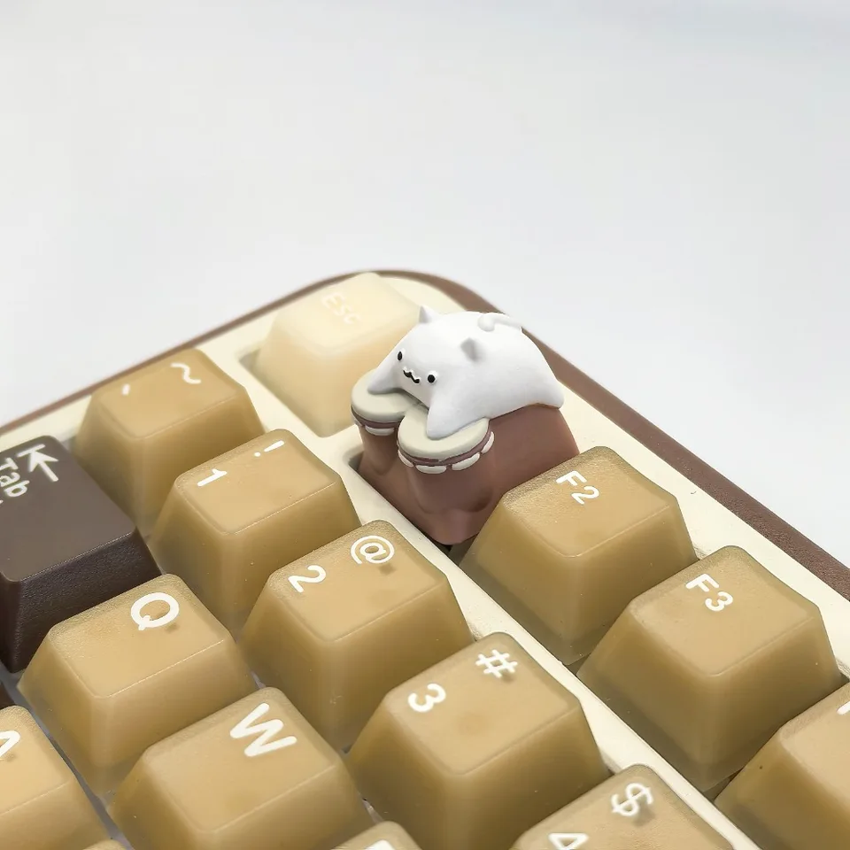 キーボード Artisan keycap - Bongo Prickly Pear. Bongo Cat Keycap - Etsy