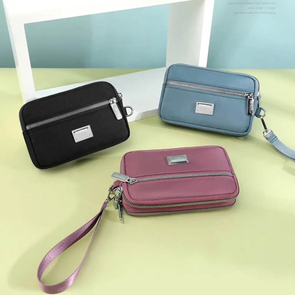 

Nylon Clutch Bag New Large Capacity Multifunction Women Clutch Zipper Purses Female