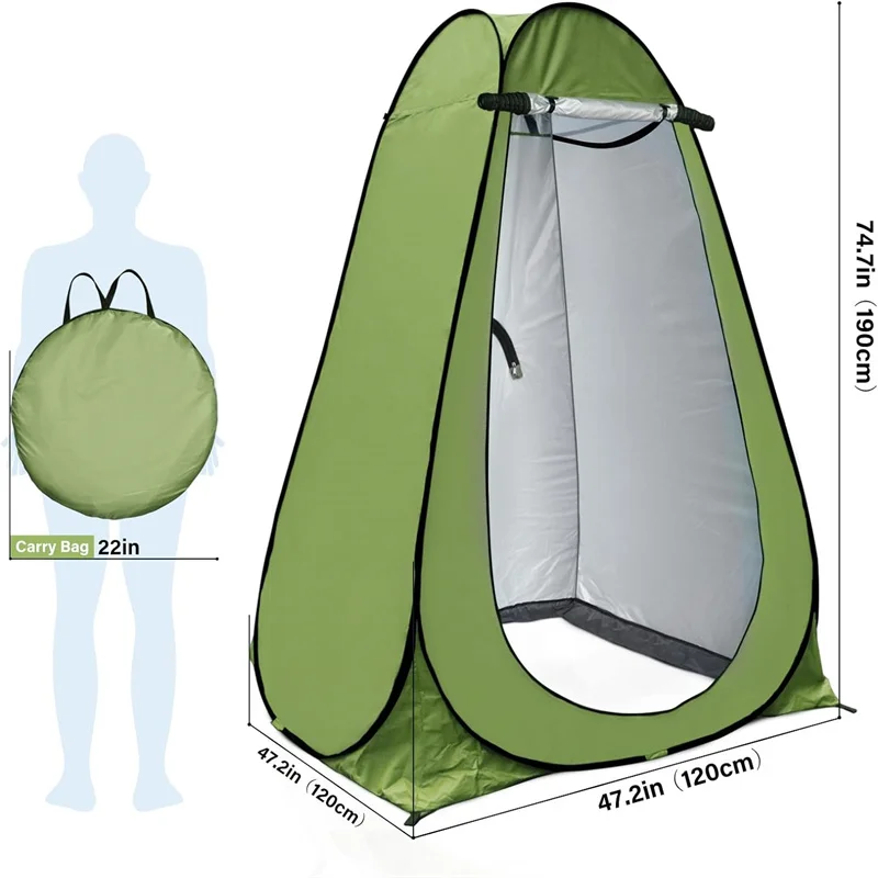 Portable Outdoor Camping Shower Tent with Carrying Bag for Beach