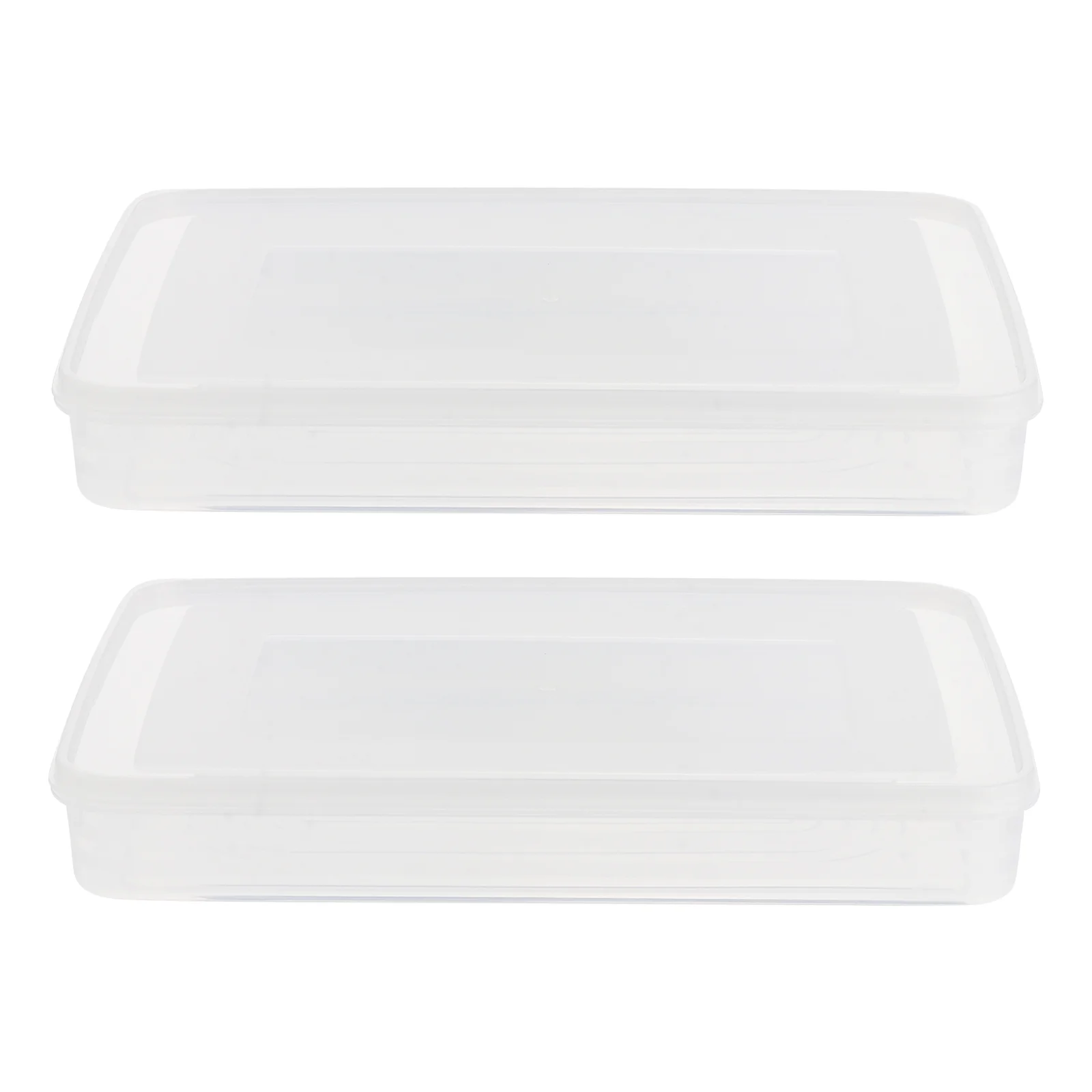 

2pcs Storage Container With Lid Storage Container Sealed Leak- proof Container Fruit Dumplings Storage Container