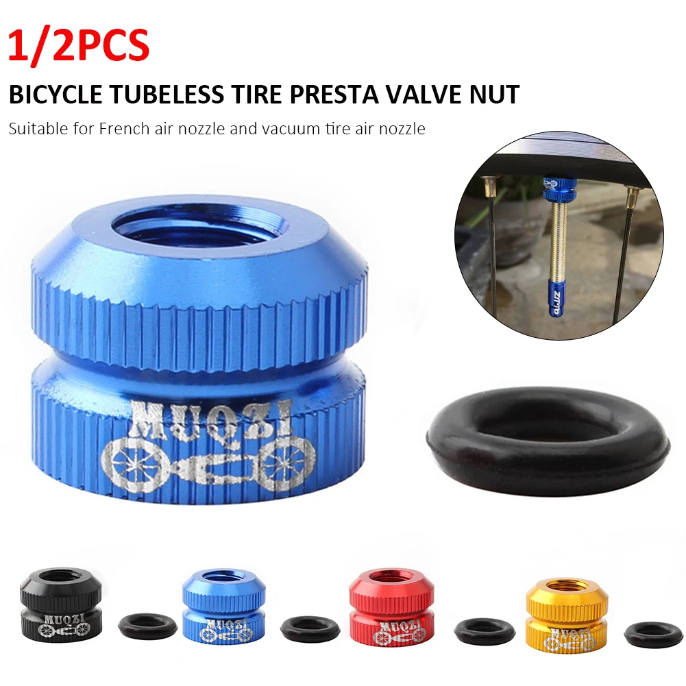 

1/2pcs Bike Vacuum Tire Law Mouth Nut Bicycle Valve Cover Replacement Tools Cycling Tire Repair Maintain Bike Accessories