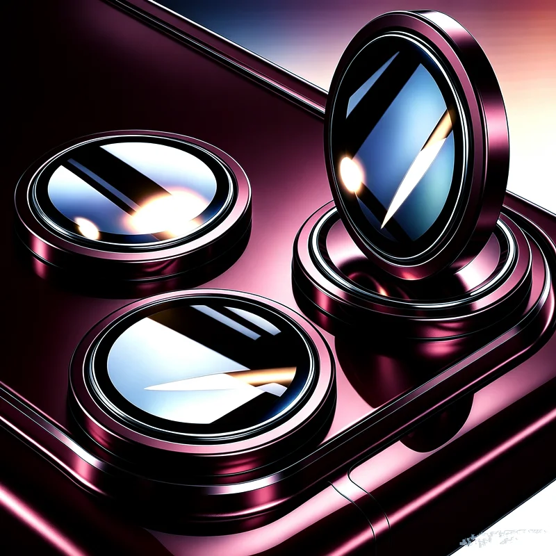 Premium 8K HD Tempered Glass Camera Lens Protector with Metal Ring