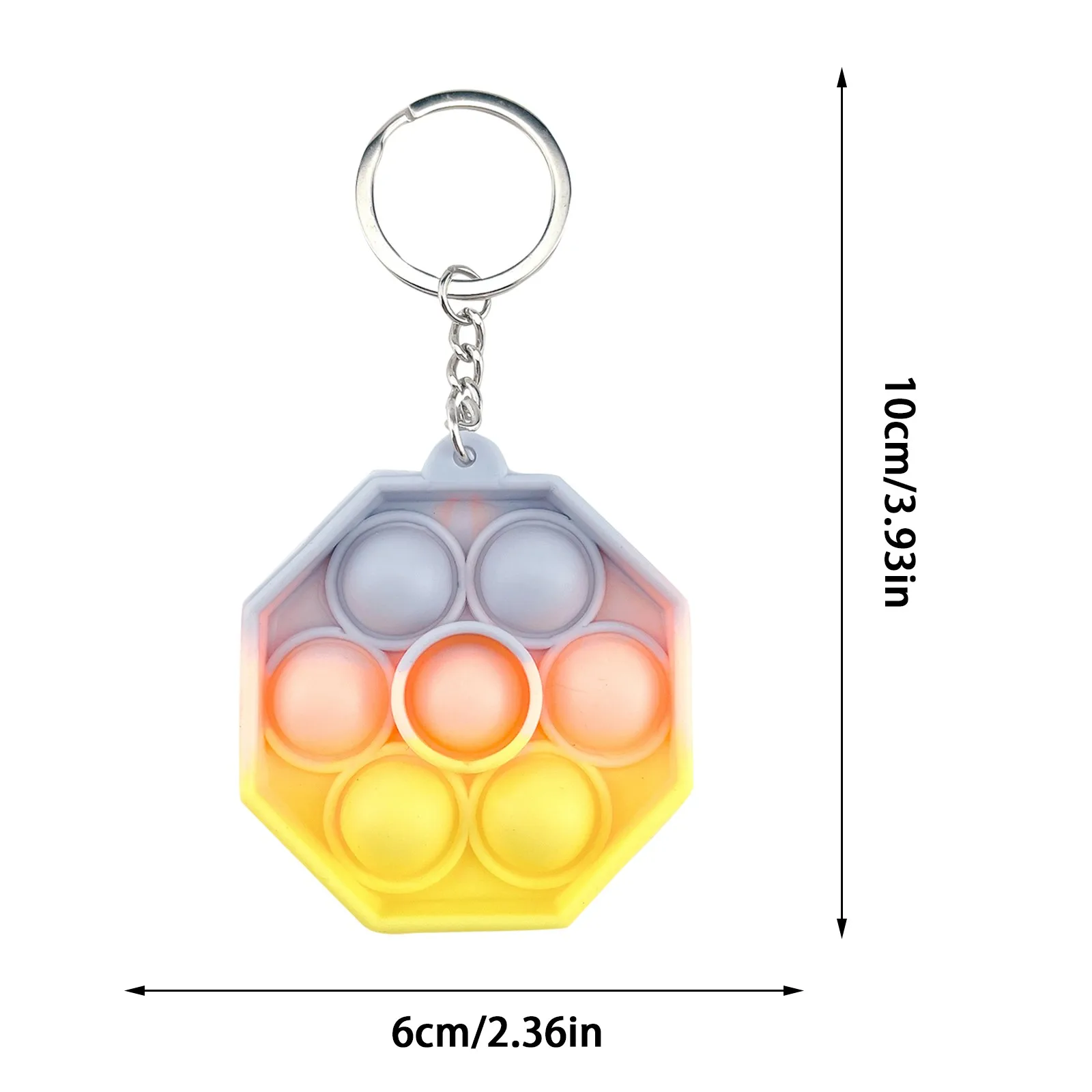 Mini Pops Simple Dimple Keychain Its Push Bubble Anxiety Sensory Fidget Toy Anti Stress Relief For Autism Adults Key Chain Toys squishy mesh ball Squeeze Toys