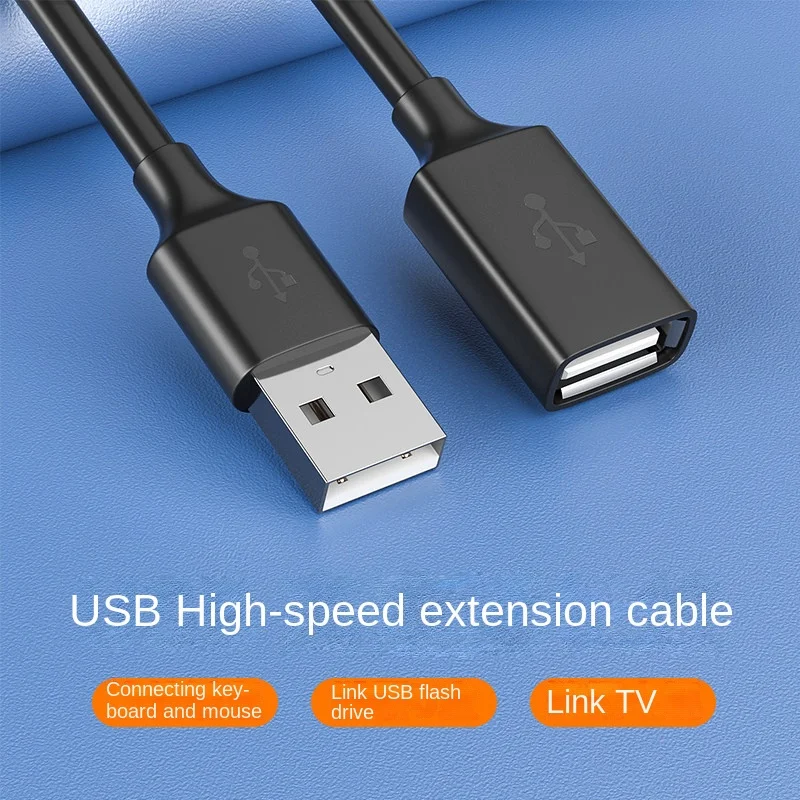 Cavo di prolunga USB 0.5/1/1.5/2/3M USB3.0 2.0 Cavo di prolunga maschio- femmina per computer portatile TV Cavo adattatore di alimentazione disco rigido  7