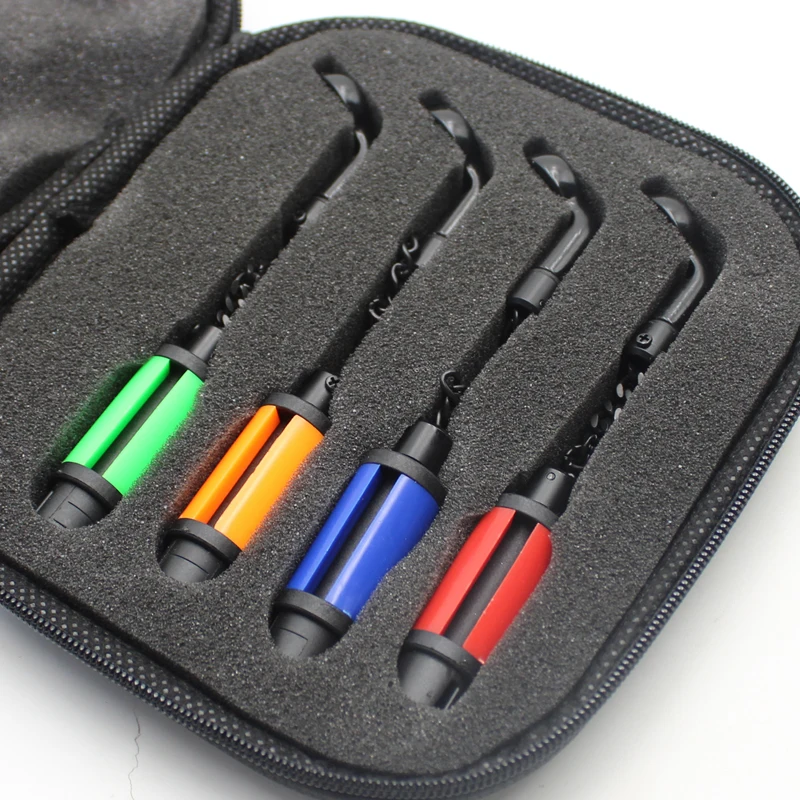 4 stücke Spule Angeln Alarm Anzeige Swinger Zubehör Karpfen Angeln Nylon Haupt schnur Clip für Karpfen Angelrute Terminal Tackle
