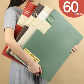 Cartella di file A3 20/30/40/60 Album fotografico tascabile Borsa per documenti Cartella 8k Collezione di opere d'arte Organizzatore Forniture per studenti per ufficio