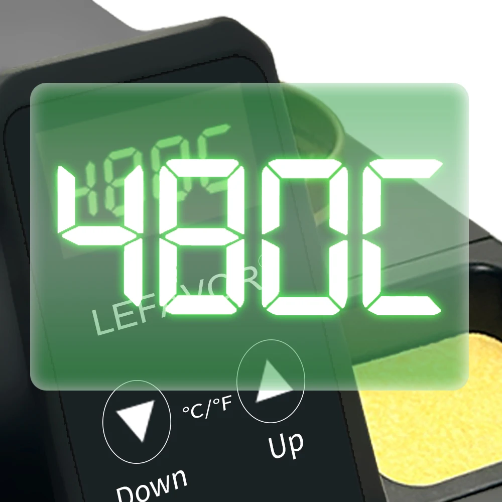 60 W digitale Lötkolbenstation, LED-Anzeige, temperaturverstellbar, PID-Temperaturregelung, schnelle Erwärmung – Detail 7