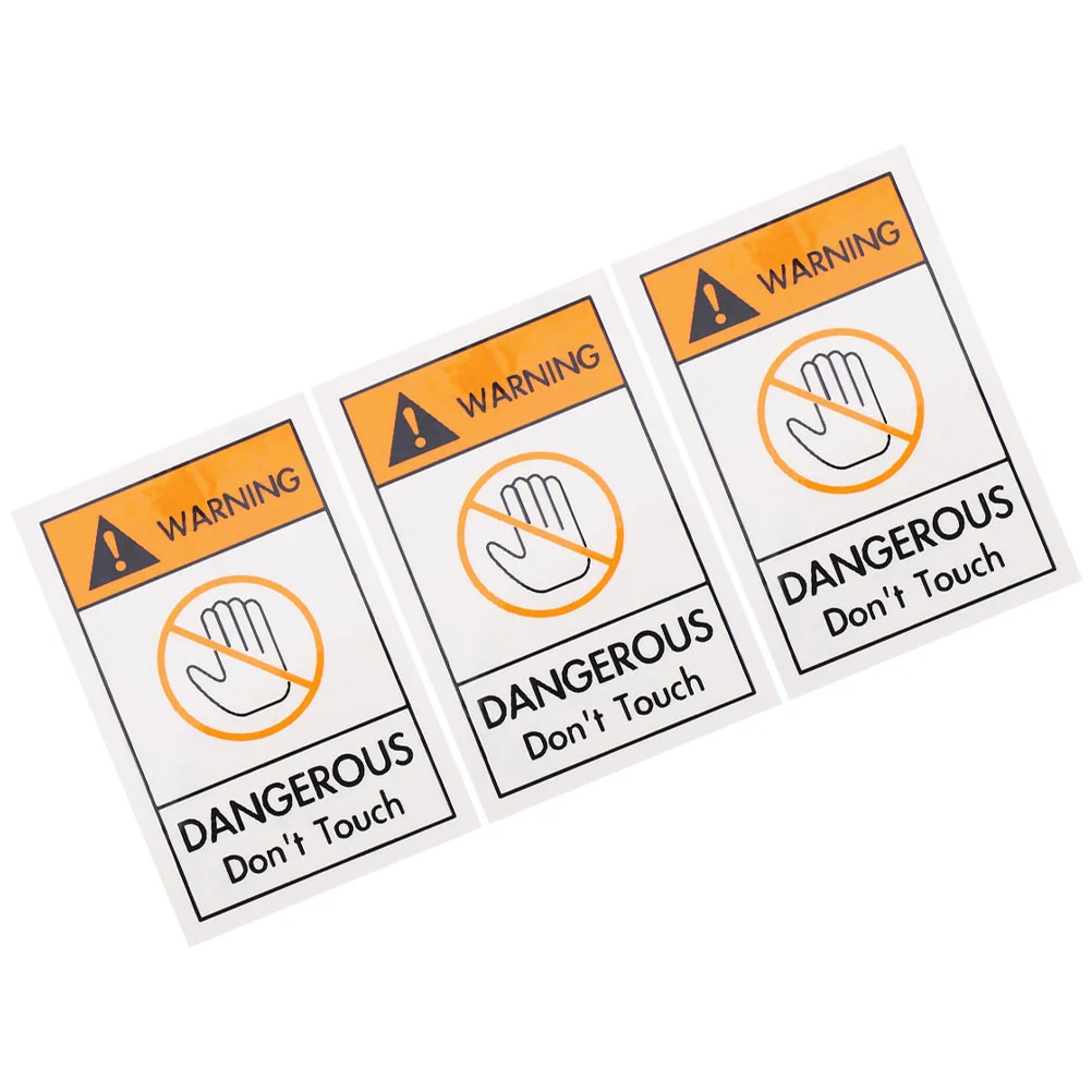 

Safety Warning Labels Sign Don't Touch Not Use Hand Sticker Decal Device Stickers Nail