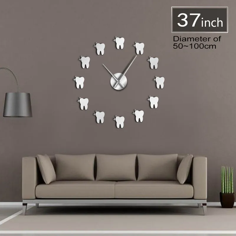 DIY 3D New Modern Design Wall Clock Coffee Cup Shape Acrylic Home Clocks For Kitchen Dinner Room Decor Mirror Silent Horologe