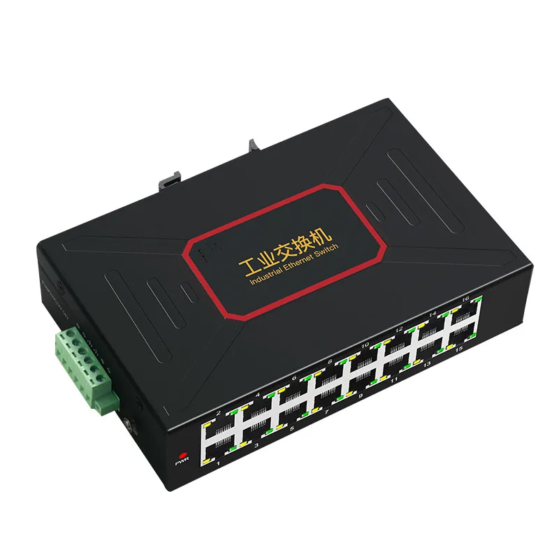Comutadores Ethernet Industriais Fornecem 16 Portas Rj45 Switch de Rede 10 Mbps 100mbps tipo Din Rail - Imagem 4