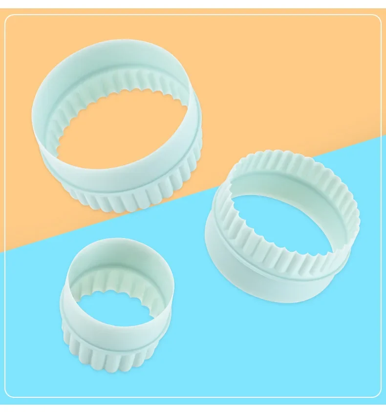 

8 Pieces/Set Plastic Cupcake Round Cookie Cutter Dumpling Skin Cutter Shape Mould for Baking Tool Cake Mould DIY Dough