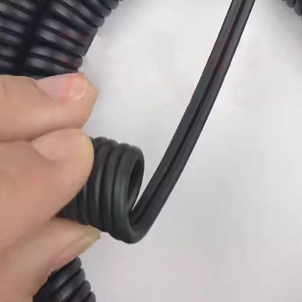 2-Core 0.5 Square Spring Wire for Claw Machines High Elasticity 2p Parallel Cable with Small Loop Diameter for Telescoping Rods