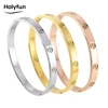 European and American stainless steel cross pattern bracelet, grand and luxurious, trendy and personalized design, simple and no 6