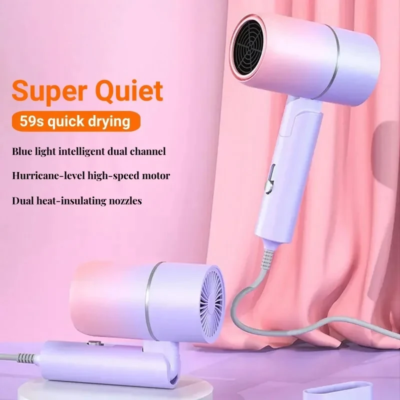 Folding Negative Ion Hair Dryer 2