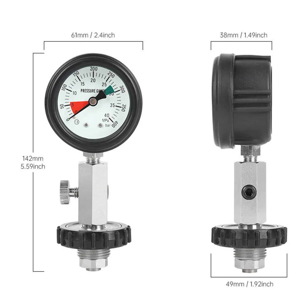 Scuba Tauchen Zylinder Tank Manometer G5/8 Gewinde Für DIN Tauchen Zylinder Tauchen Ausrüstung Scuba Tauchen Manometer – Detail 7