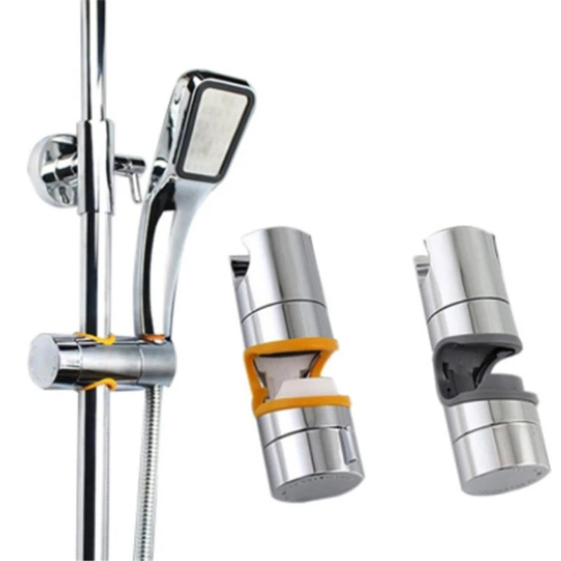 

Universal Shower Bracket Shower Rail Holder 22~25mm ABS Chrome Shower Head Holder Adjustable Bathroom Accessories