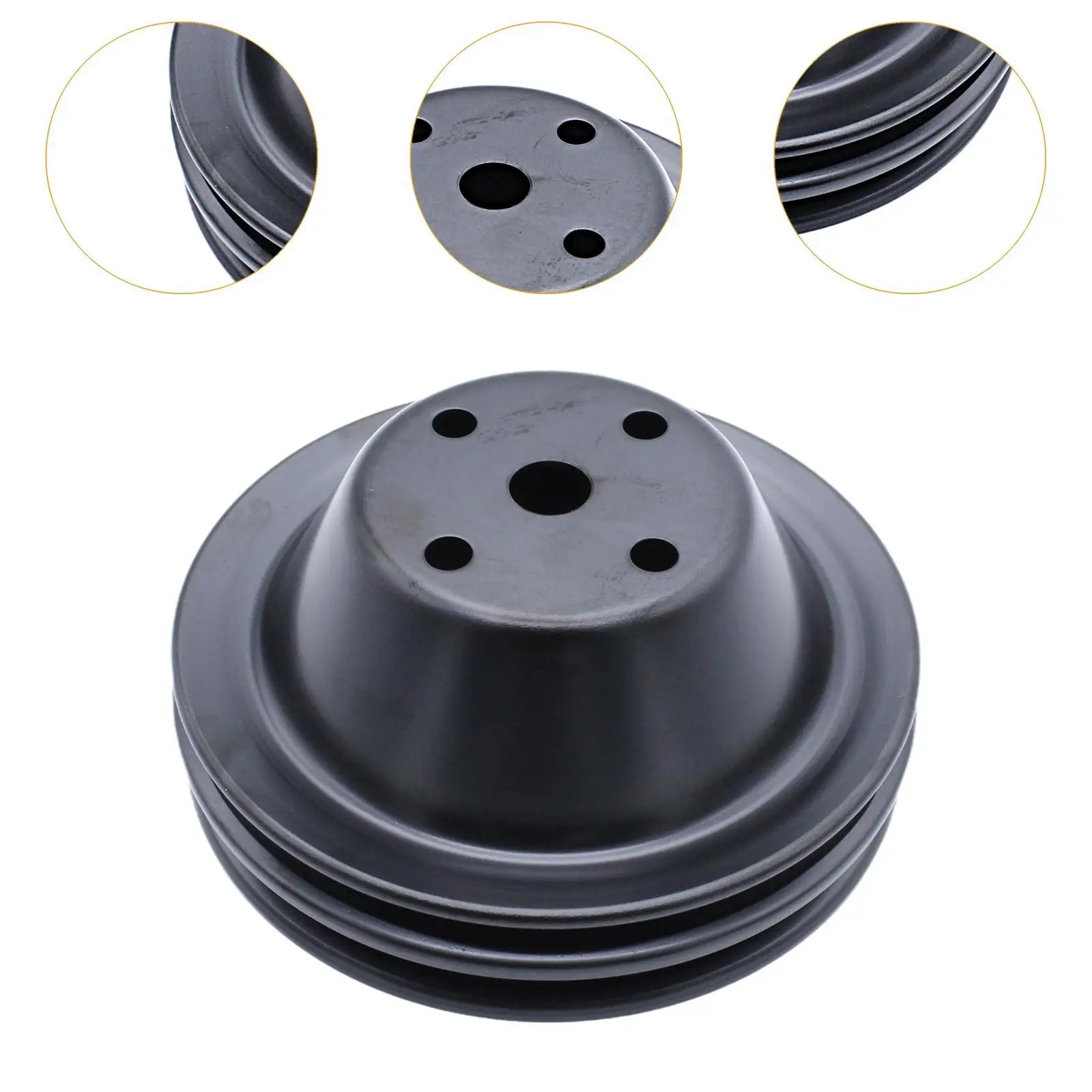 Bomba De Agua Con Polea Montaje Inferior Para Motor Chevy Pequeño Bloque 283-350 - Aluminio