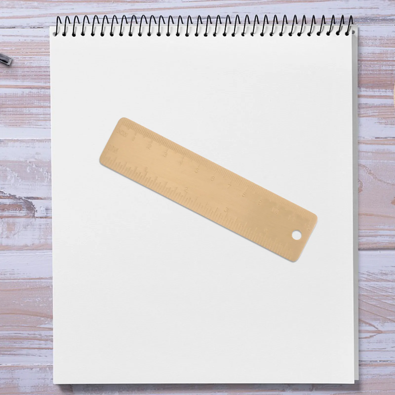 2Pcs 미니 황동 측정 눈금자 12Cm 정확한 그리기 스케치 예술가 건축가를위한 소형 휴대용 금속 스케일 눈금자