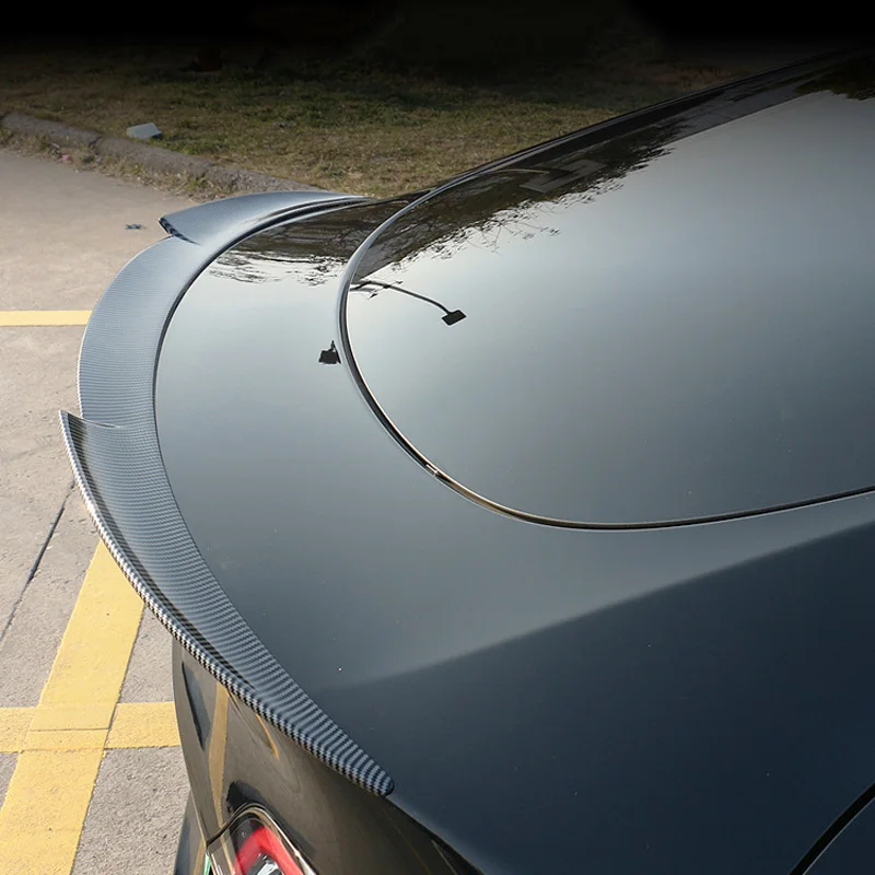 Car Sport Version Rear Tail Wing Trunk Spoiler Exterior Decoration Modified Body Kit For Tesla Model Y Carbon Fiber 2019-2022