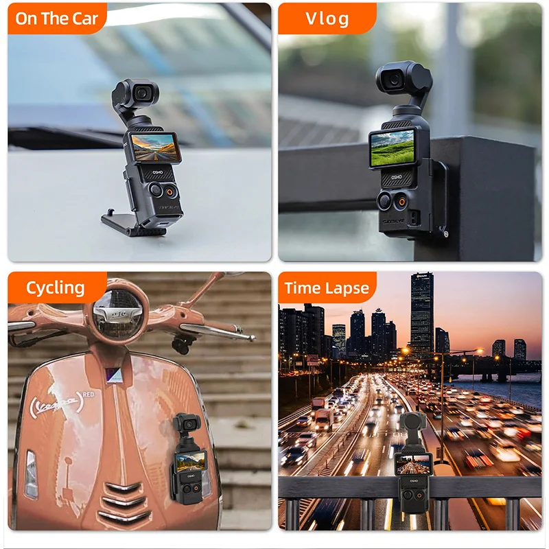 Sunnylife Multifunctional Magnetic Mount For DJI Osmo Pocket3 Adjustable Protable Holder Base For Shooting Vlog Camera Accessory 5