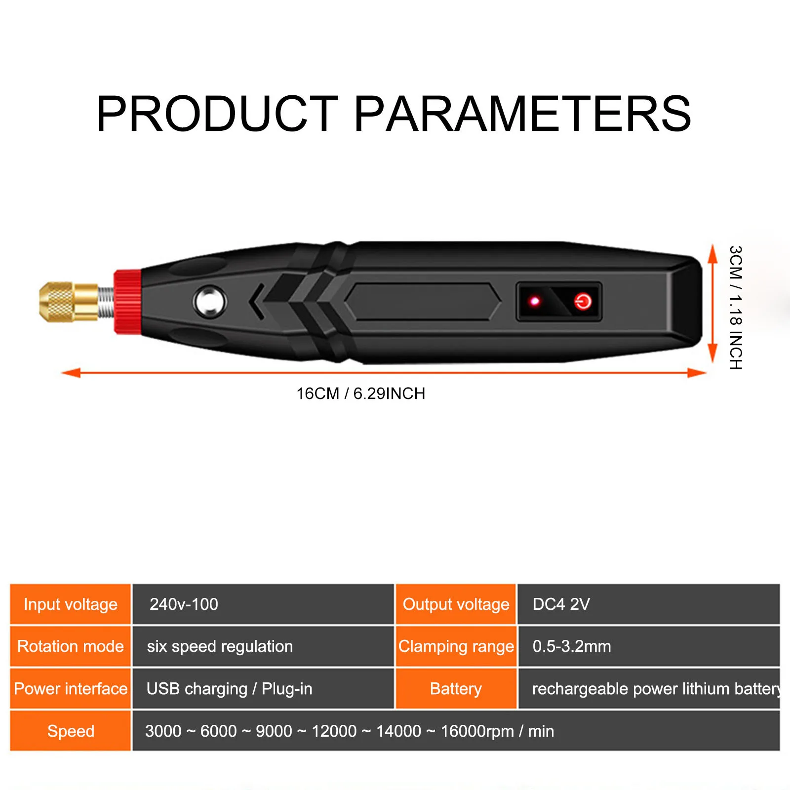 

Micro Electric Engraving Pen Electric Grinding and Polishing Machine Marker Pen Root Wood Carving Jade Lettering Lithium Battery