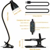 38 LED Desk Lamp 3 Color Modes 10 Brightness Dimmer Reading Light Auto Off Timer Desk Light Flexible Gooseneck Clip Book Light 4