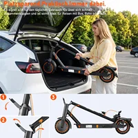 Trottinette électrique adulte Todimart T3 ABE, 36V 7.8AH, puissance de pointe 500W, 25-35KM, pneus alvéolés de 8,5 pouces, trottinette électrique urbaine 7
