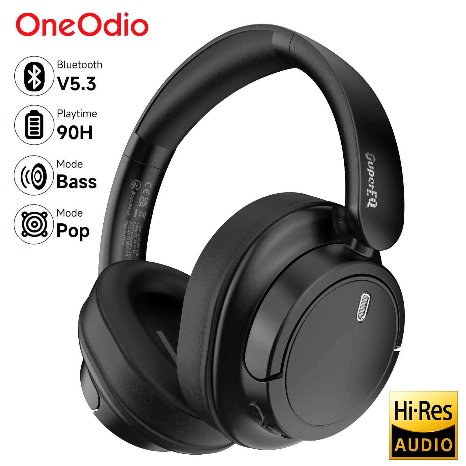 Oneodio SuperEQ V16 auriculares inalámbricos Bluetooth 5,3