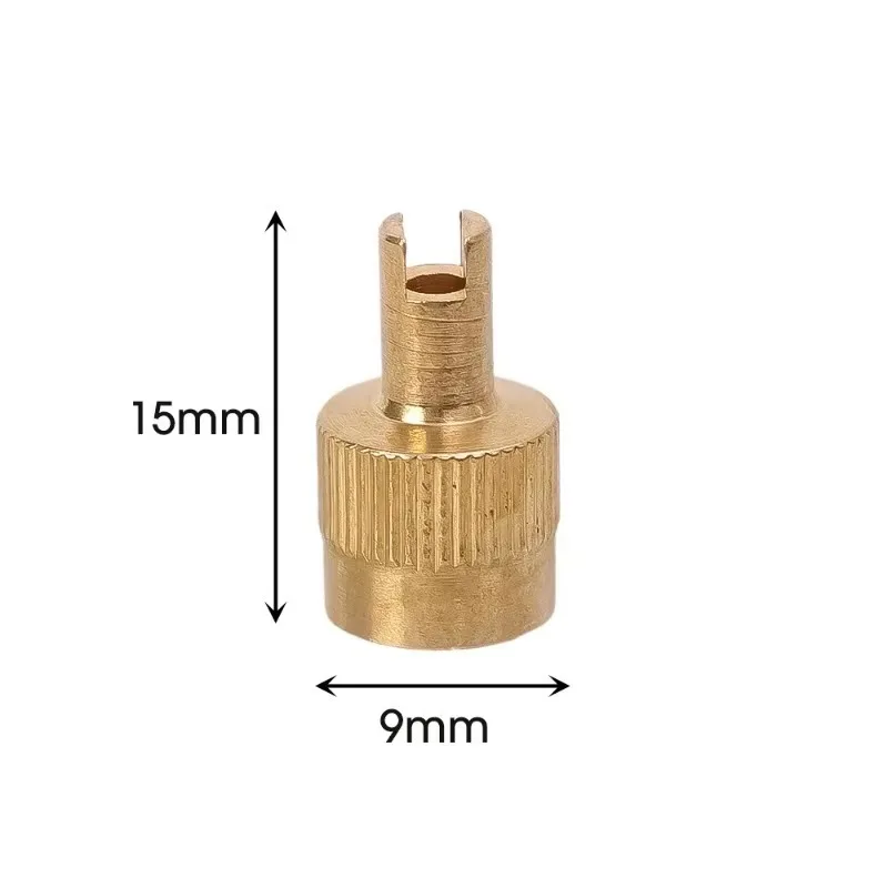 Tire Valve Stem Cap Full Copper Slotted Head Stem Cover with Core Removal Tool Wheel Valve Covers for Auto Motorcycle 30/10pcs tire valve caps tire valve cap tire stem cover