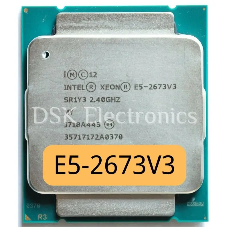 Processador Intel Xeon, E5 2673, V3, E5 2673 V3, 2,4 GHz, 12 núcleos ...