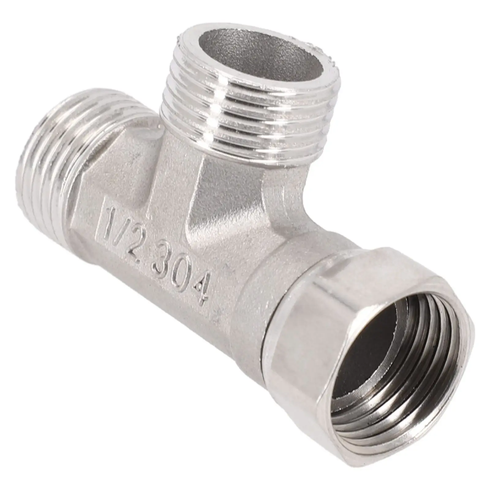 Tee Adapter 3 Ways Valve for Diverter Bath Toilet Bidet Sprayer Shower Head G1/2 Stainless Steel Internal External Activity