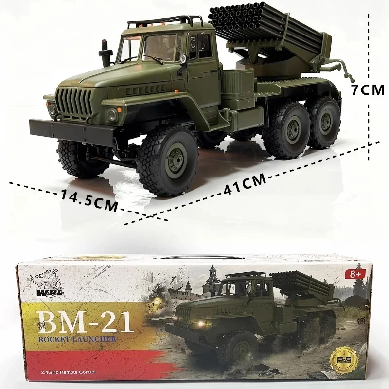 WPL B36-2 1:16 Metal Rocket Launcher Pipe Rc Military Truck BM-21