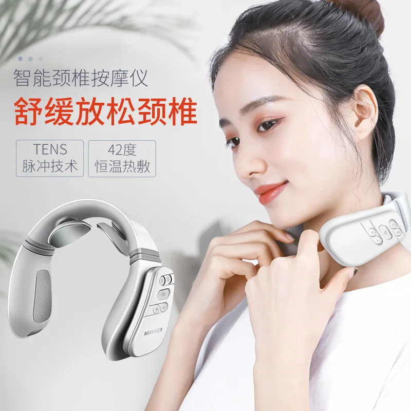 

Multifunctional Mini Cervical Vertebra Massager Physiotherapy Instrument Wireless Remote Control Heating Elect